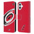 NHL Carolina Hurricanes Oversized Leather Book Wallet Case Cover For Apple iPhone 16 Plus