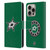 NHL Dallas Stars Plain Leather Book Wallet Case Cover For Apple iPhone 16 Pro