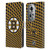 NHL Boston Bruins Net Pattern Leather Book Wallet Case Cover For OPPO Reno11 Pro