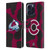 NHL Colorado Avalanche Cow Pattern Leather Book Wallet Case Cover For Apple iPhone 16 Pro Max