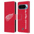 NHL Detroit Red Wings Plain Leather Book Wallet Case Cover For Google Pixel 9 / Pixel 9 Pro
