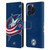 NHL Columbus Blue Jackets Oversized Leather Book Wallet Case Cover For Apple iPhone 16 Pro Max