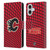 NHL Calgary Flames Net Pattern Leather Book Wallet Case Cover For Apple iPhone 16