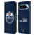 NHL Edmonton Oilers Plain Leather Book Wallet Case Cover For Google Pixel 9 / Pixel 9 Pro