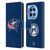 NHL Columbus Blue Jackets Plain Leather Book Wallet Case Cover For OnePlus 12R
