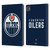 NHL Edmonton Oilers Plain Leather Book Wallet Case Cover For Apple iPad Pro 11 M4 2024