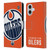 NHL Edmonton Oilers Oversized Leather Book Wallet Case Cover For Apple iPhone 16