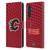 NHL Calgary Flames Net Pattern Leather Book Wallet Case Cover For Samsung Galaxy M55 5G
