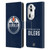 NHL Edmonton Oilers Plain Leather Book Wallet Case Cover For OPPO Reno11
