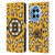 NHL Boston Bruins Leopard Patten Leather Book Wallet Case Cover For OnePlus 12R