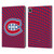 NHL Montreal Canadiens Net Pattern Leather Book Wallet Case Cover For Apple iPad Pro 13 M4 2024