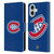 NHL Montreal Canadiens Plain Leather Book Wallet Case Cover For Apple iPhone 16