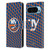 NHL New York Islanders Net Pattern Leather Book Wallet Case Cover For Google Pixel 9 / Pixel 9 Pro