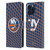 NHL New York Islanders Net Pattern Leather Book Wallet Case Cover For Apple iPhone 16 Pro Max