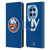 NHL New York Islanders Plain Leather Book Wallet Case Cover For OnePlus 12R