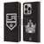 NHL Los Angeles Kings Plain Leather Book Wallet Case Cover For Apple iPhone 16 Pro