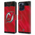 NHL New Jersey Devils Jersey Leather Book Wallet Case Cover For Apple iPhone 16 Pro Max