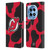NHL New Jersey Devils Cow Pattern Leather Book Wallet Case Cover For OnePlus 12R