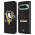 NHL Pittsburgh Penguins Plain Leather Book Wallet Case Cover For Google Pixel 9 Pro XL
