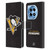 NHL Pittsburgh Penguins Plain Leather Book Wallet Case Cover For OnePlus 12R