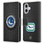 NHL Vancouver Canucks Puck Texture Leather Book Wallet Case Cover For Apple iPhone 16