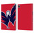 NHL Washington Capitals Oversized Leather Book Wallet Case Cover For Apple iPad Pro 13 M4 2024