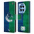 NHL Vancouver Canucks Half Distressed Leather Book Wallet Case Cover For OnePlus 12R