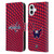 NHL Washington Capitals Net Pattern Leather Book Wallet Case Cover For Apple iPhone 16 Plus