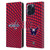 NHL Washington Capitals Net Pattern Leather Book Wallet Case Cover For Apple iPhone 16 Pro Max