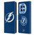 NHL Tampa Bay Lightning Net Pattern Leather Book Wallet Case Cover For OnePlus 12R