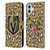 NHL Vegas Golden Knights Leopard Patten Leather Book Wallet Case Cover For Apple iPhone 16 Plus