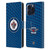NHL Winnipeg Jets Net Pattern Leather Book Wallet Case Cover For Apple iPhone 16 Pro Max