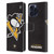 NHL Pittsburgh Penguins Oversized Leather Book Wallet Case Cover For Apple iPhone 16 Pro Max