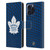 NHL Toronto Maple Leafs Net Pattern Leather Book Wallet Case Cover For Apple iPhone 16 Pro Max