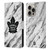 NHL Toronto Maple Leafs Marble Leather Book Wallet Case Cover For Apple iPhone 16 Pro