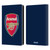 Arsenal FC Crest 2 Full Colour Blue Leather Book Wallet Case Cover For Amazon Kindle Paperwhite 5 (2021)