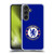 Chelsea Football Club Crest Plain Blue Soft Gel Case for Samsung Galaxy S24 FE