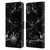 Newcastle United Football Club Crest Black Marble Leather Book Wallet Case Cover For LG K22