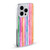 Ninola Colorful Geometric Rainbow Stripes Soft Gel Case for Apple iPhone 14