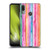 Ninola Colorful Geometric Rainbow Stripes Soft Gel Case for Motorola Moto E6 Plus