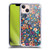 Ninola Colourful Prints Blue Floral Soft Gel Case for Apple iPhone 13