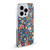 Ninola Colourful Prints Blue Floral Soft Gel Case for Apple iPhone 15 Pro Max