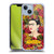 Frida Kahlo Red Florals Portrait Pattern Soft Gel Case for Apple iPhone 14