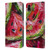 Haroulita Fruit Pattern Watermelon Leather Book Wallet Case Cover For Apple iPhone XR