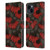 Katerina Kirilova Art Red Coneflowers Leather Book Wallet Case Cover For Apple iPhone 15