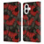 Katerina Kirilova Art Red Coneflowers Leather Book Wallet Case Cover For Apple iPhone 16