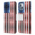 PLdesign Flags USA Glitters Leather Book Wallet Case Cover For Apple iPhone 14