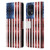 PLdesign Flags USA Glitters Leather Book Wallet Case Cover For OPPO Find X5
