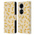 PLdesign Food Patterns Macaroni Pasta Gold Leather Book Wallet Case Cover For Huawei P50 Pro