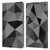 PLdesign Geometric Patterns Dark Gray Mesh Leather Book Wallet Case Cover For Amazon Fire Max 11 2023